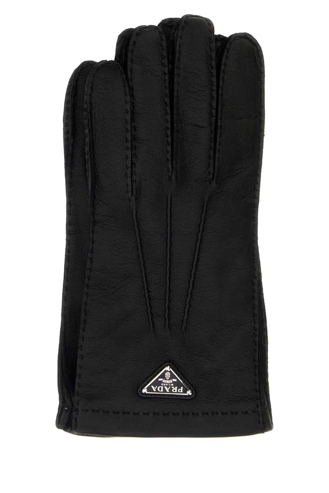 Prada Nappa Leather Gloves — Black in Black Nappa leather from HEWI