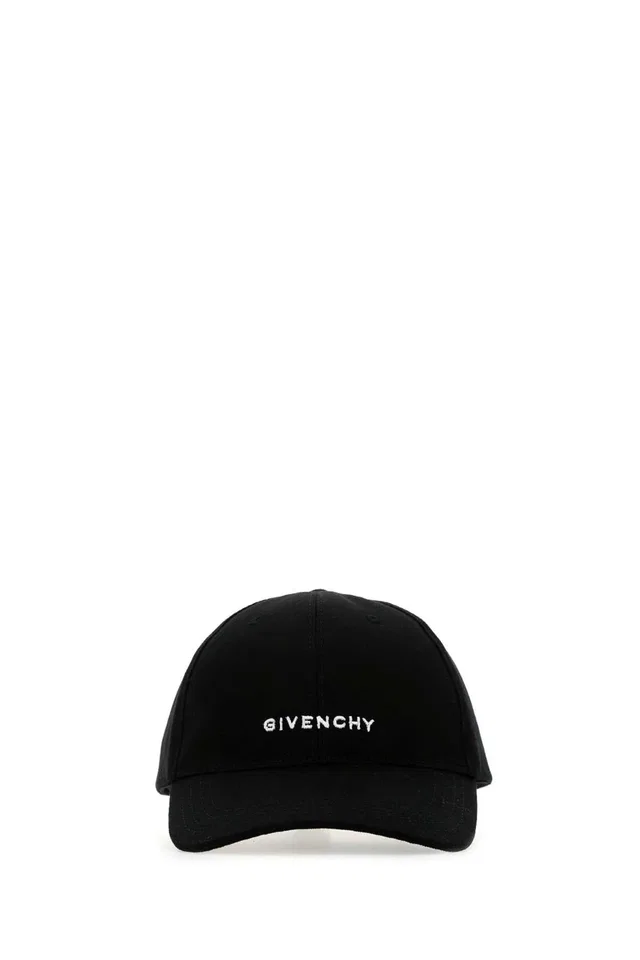 Givenchy Hat Logo-Embroidered Cotton Baseball Cap — Black 90 % 10 Acrylic Caps in Black Resin from HEWI