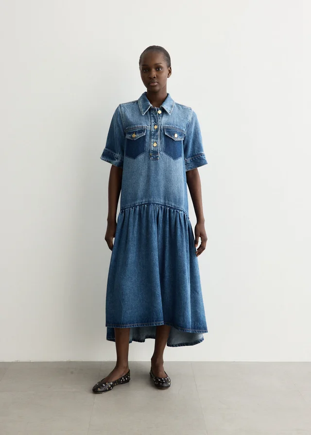 Ganni Light Washed Denim Dress from Incu, photo 1 of 1