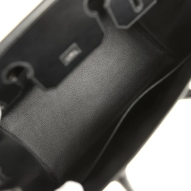 Hermès Birkin Sellier 30 Black Box Palladium Hardware in Black Calfskin from Madison Avenue Couture, photo 8 of 9