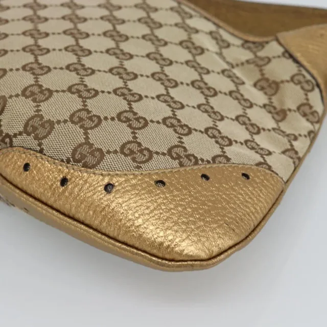 Gucci Vintage Jackie O Chain Hobo Gg Canvas Beige Bag in Beige Canvas from HEWI, photo 15 of 22