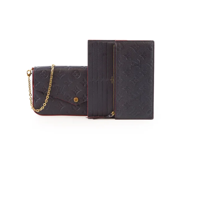 Louis Vuitton Pochette Felicie Empriente Navy in Navy from The Purse Affair