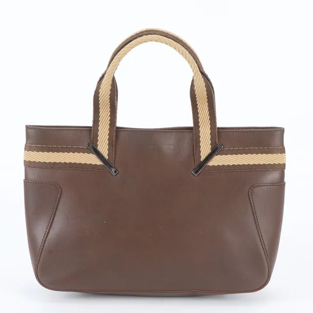 Gucci Handbag Tote Brown in Brown Leather from The Reluxe