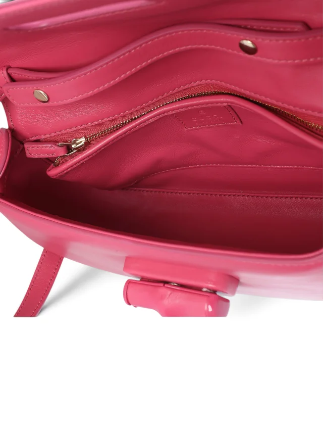 Gucci Pink Calfskin Medium Bamboo Diva Bag in Pink Calfskin from Season 2 Consign, photo 9 of 9
