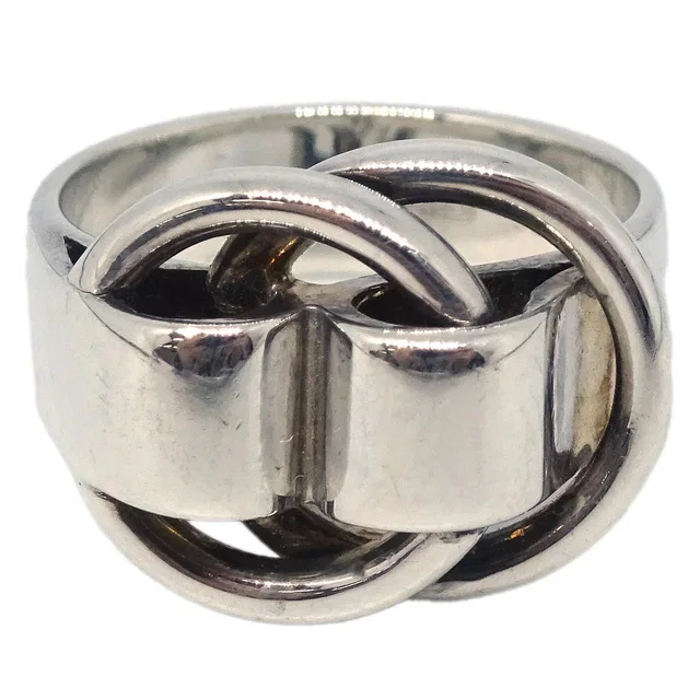 Hermès Ring Silver SV925 #50 #49 #9 in Silver from AMORE Vintage Tokyo