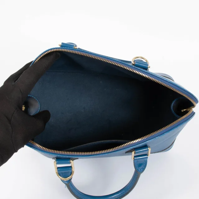 Louis Vuitton Toledo Blue Epi Alma PM Bag in Blue Leather from Labellov, photo 6 of 6
