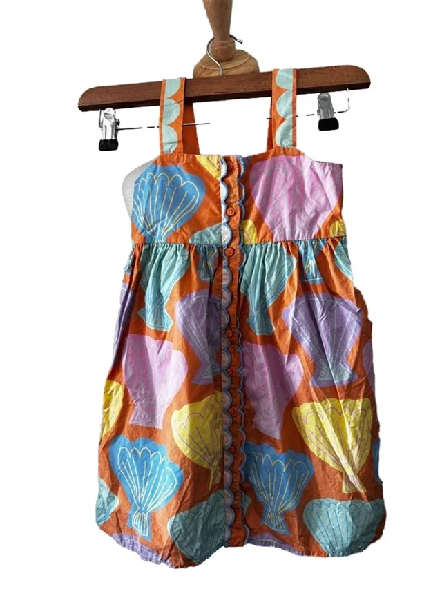 Stella McCartney Girls dress 100% cotton multi-coloured Size: 3 - 4 Years in Multi-coloured from Oxfam Online Shop