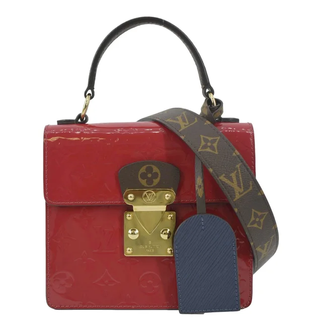 Louis Vuitton Spring Street Monogram Vernis Crossbody Bag Red in Red Patent leather from Dallas Designer Handbags
