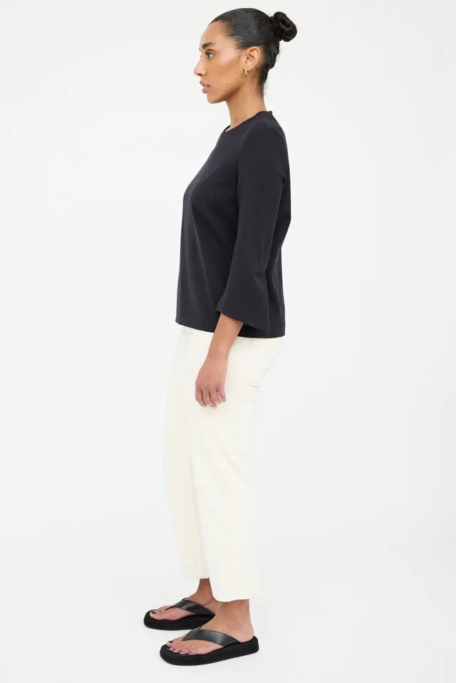 The Row Flared Sleeve Top in Nylon from VSP Consignment, photo 2 of 2