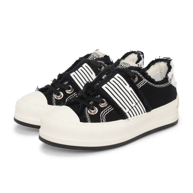 Walk'N'Dior Sneakers 36 in Black Canvas from Blue Spinach
