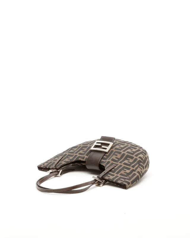 Fendi Zucca Half Moon Bag in Canvas from A Retro Tale, photo 5 of 9