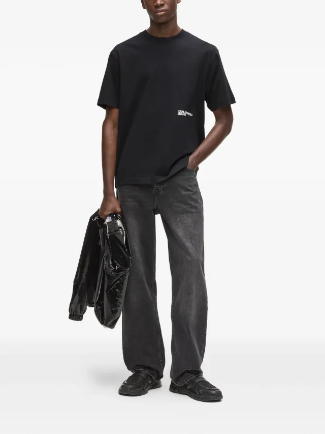 Karl Lagerfeld Jeans graphic-print T-shirt, photo 2 of 2 from FARFETCH