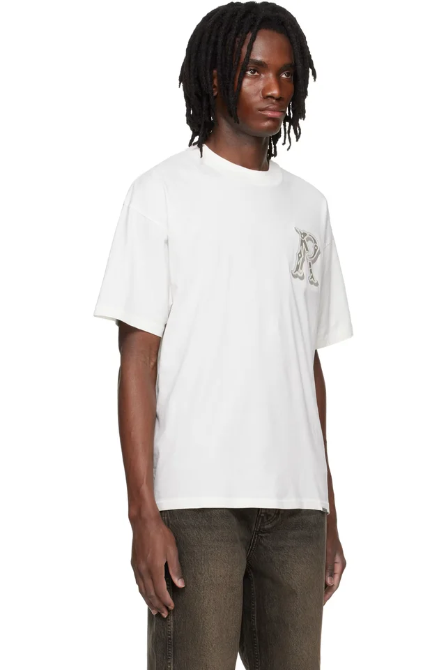 Represent Off-White Western Initial T-shirt, photo 2 of 4 from SSENSE