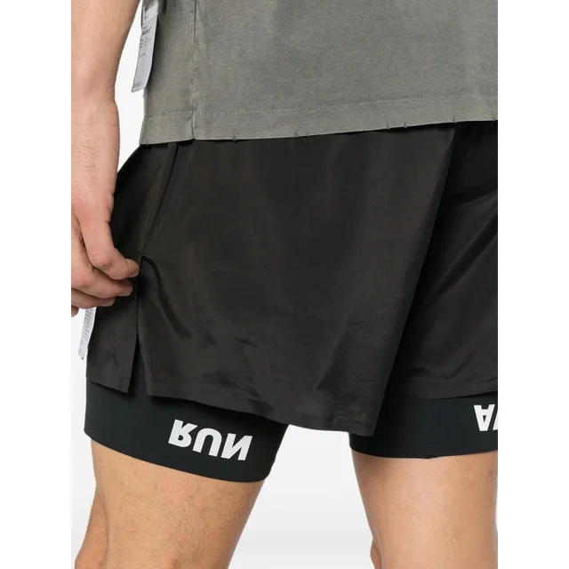 Satisfy layered logo-print shorts, photo 2 of 2 from SENSER