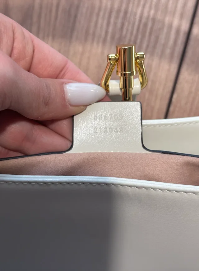 Gucci Cream Leather Jackie Bag in White Leather from HEWI, photo 6 of 7