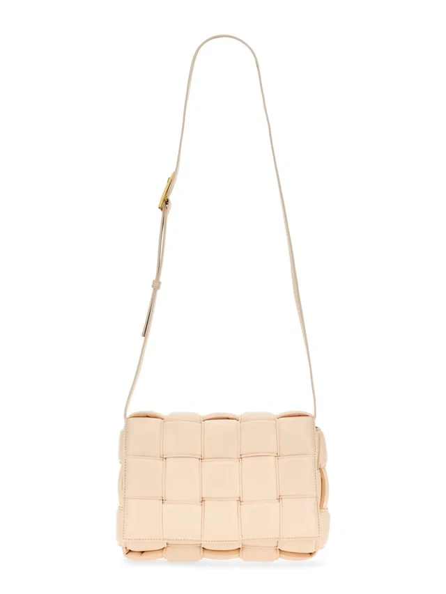 Bottega Veneta Shoulder Bag — Beige Leather in Beige Leather from HEWI