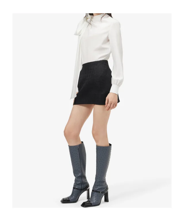 Alexander McQueen Women's Shoulder Bow Blouse in Ivory, photo 3 of 4 from SENSER