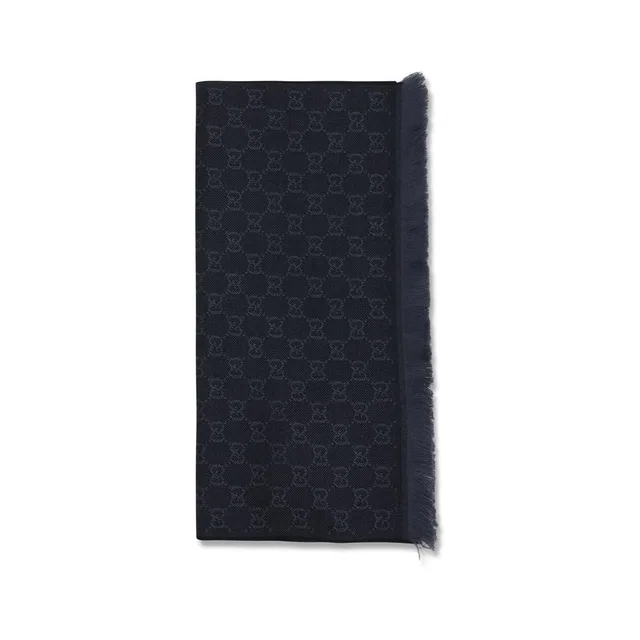 Gucci Black Wool Oves Aries Scarf in Black Wool from HEWI