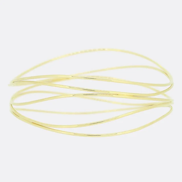 Tiffany & Co. Elsa Peretti Five Row Wave Bangle from The Vintage Jeweller
