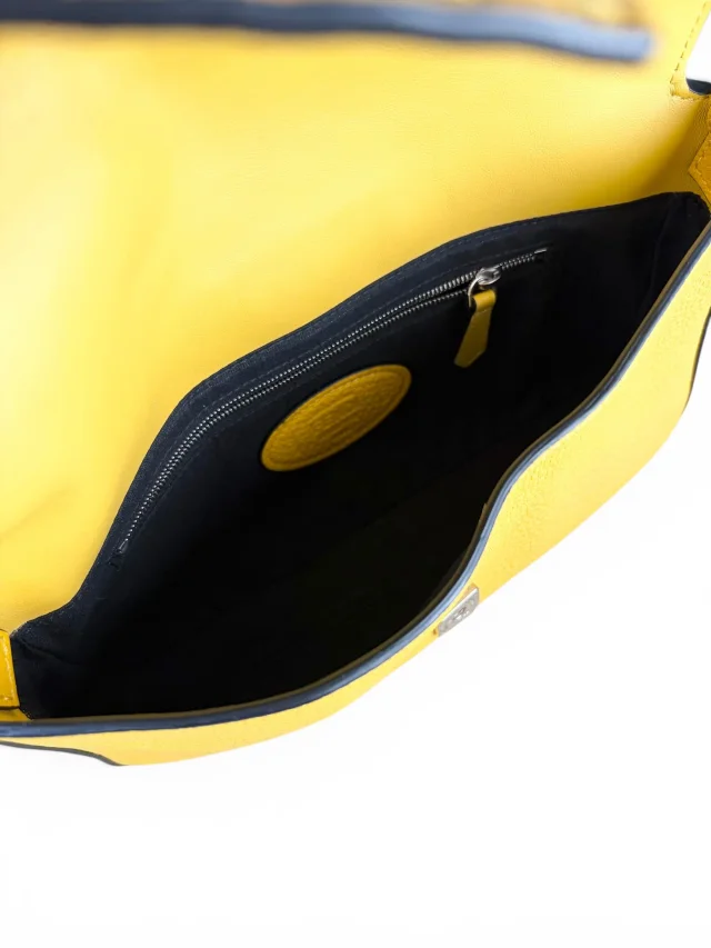 Fendi Yellow Selleria Leather Belt Baguette in Yellow Leather from Season 2 Consign, photo 10 of 10