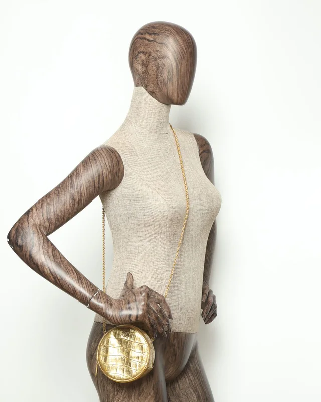Chanel CC Round Chain Shoulder Bag in Crocodile from A Retro Tale, photo 10 of 10