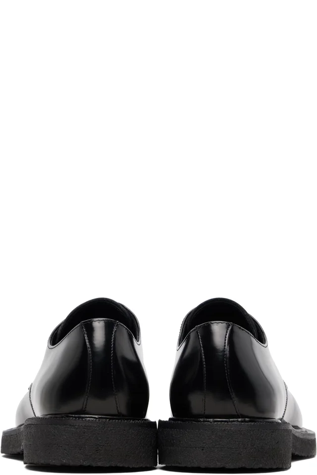 A.P.C. Black 'Les Derbies' Derbys, photo 2 of 5 from SSENSE