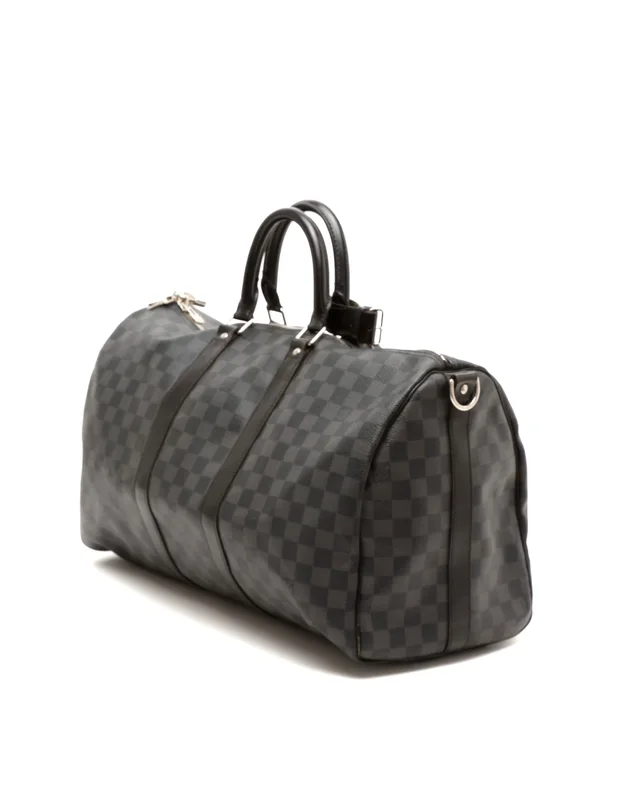 Louis Vuitton Damier Graphite Keepall 45 Bandoulière Weekend Bag in Grey Canvas from A Retro Tale, photo 3 of 8