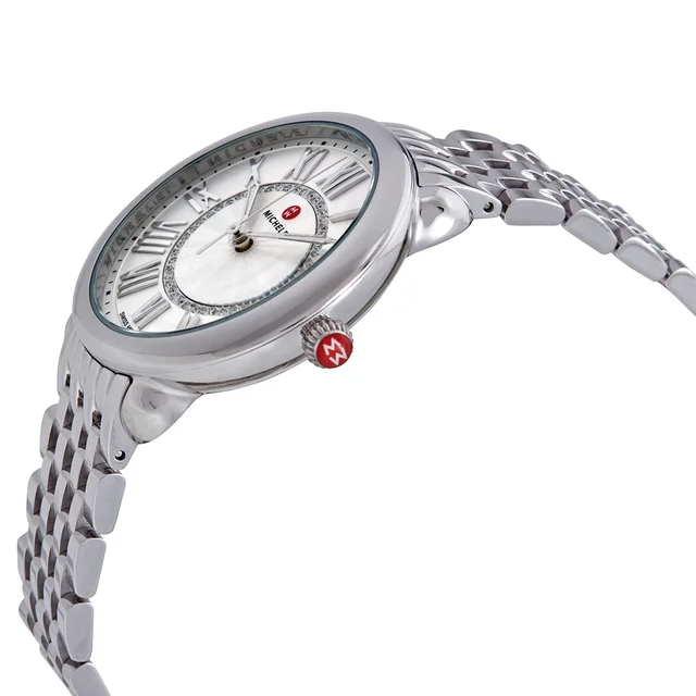 Michele Serein Quartz Diamond Silver Dial Ladies Watch MWW21B000147, photo 2 of 3 from Jomashop