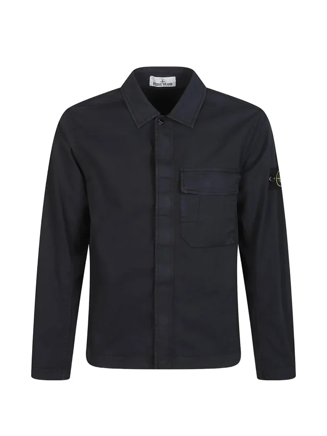 1200013 stretch organic cotton twill shirt jacket