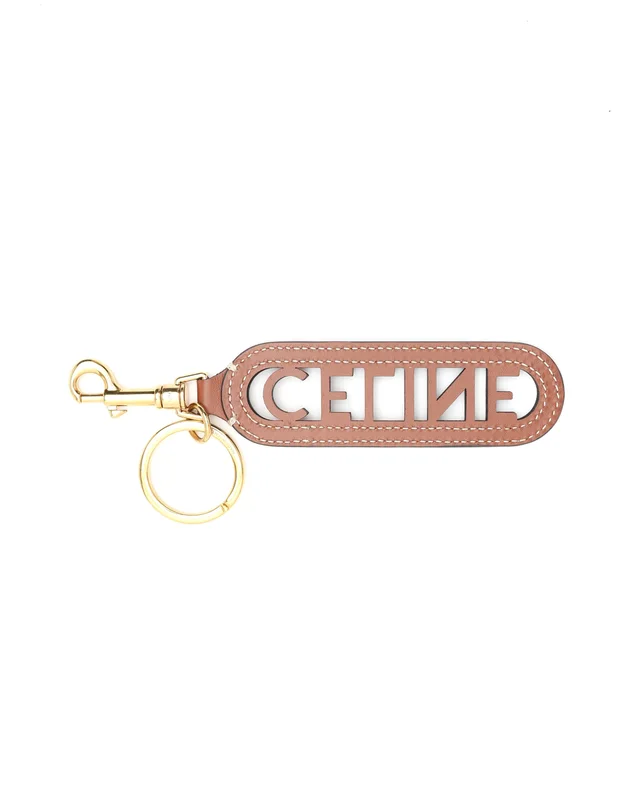 Celine Logo Keyring in Leather from A Retro Tale, photo 2 of 2