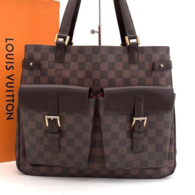Louis Vuitton Damier Ebene Uzes Tote Brown Handbag in Brown Canvas from The Reluxe