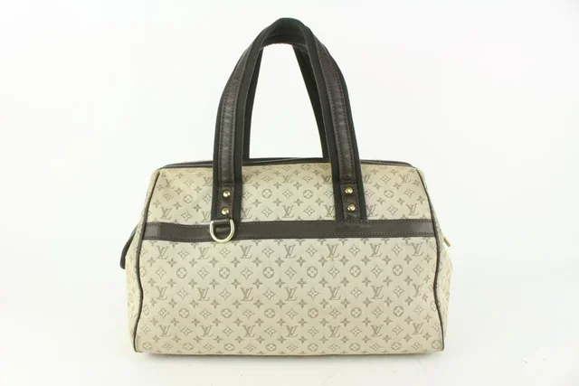 Louis Vuitton Olive Monogram Mini Lin Josephine GM Boston Speedy Bagg in Green Canvas from Bagriculture