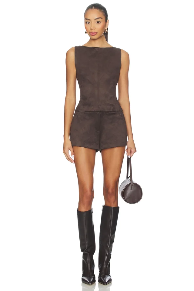 Tularosa Irene Short in Espresso Brown, photo 5 of 6 from REVOLVE (Canada)
