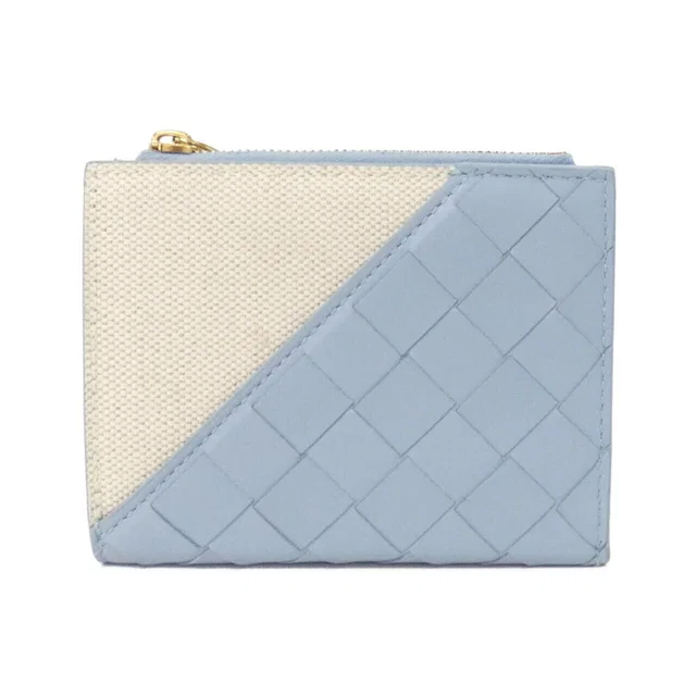 Bottega Veneta Lamb Canvas Wallet in Canvas from LuxUness