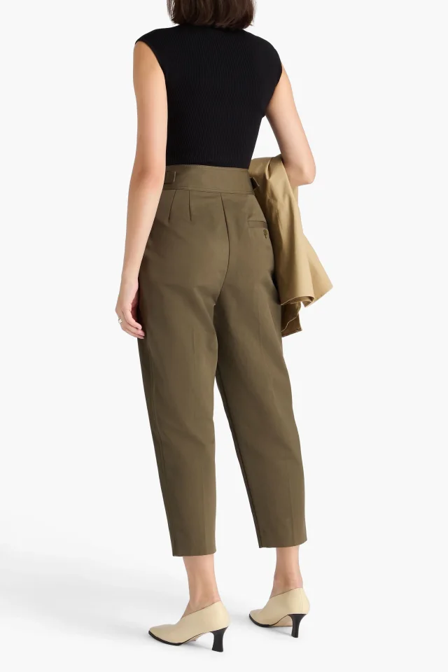 3.1 Phillip Lim Cropped Cotton Tapered Pants, photo 3 of 4 from THE OUTNET