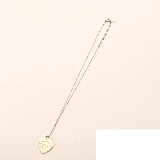 Return to Tiffany Heart Necklace Silver in Silver from The Reluxe