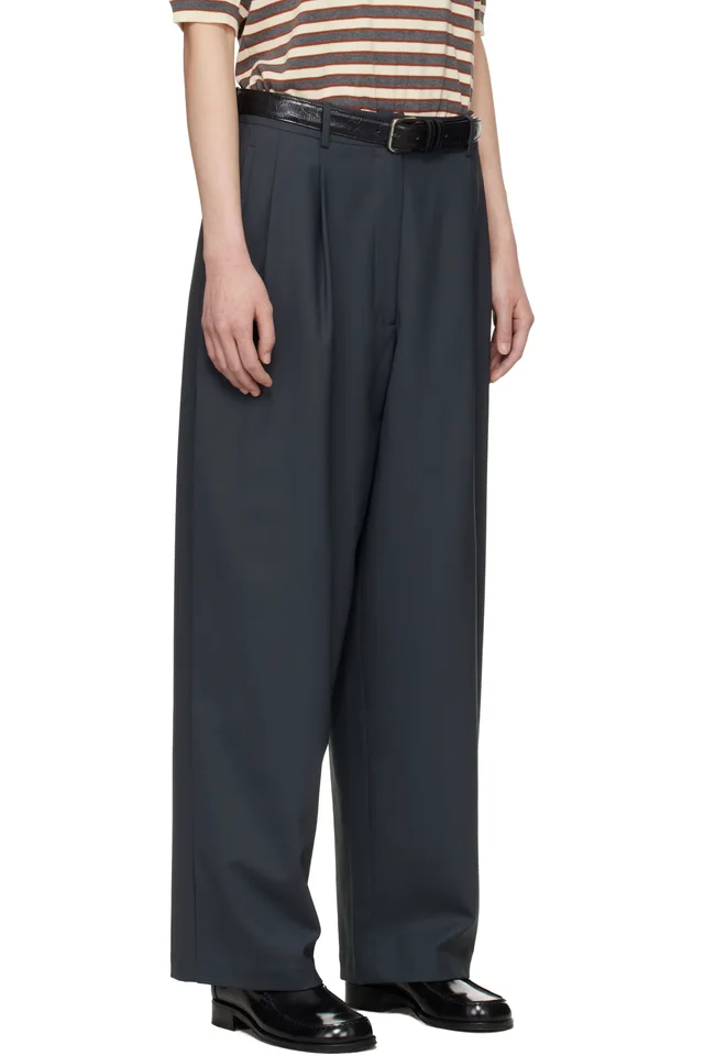 Cordera Gray Tailored Masculine Trousers, photo 2 of 5 from SSENSE