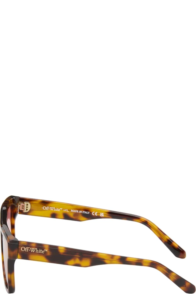 Off-White Brown Warwick Sunglasses, photo 3 of 4 from SSENSE