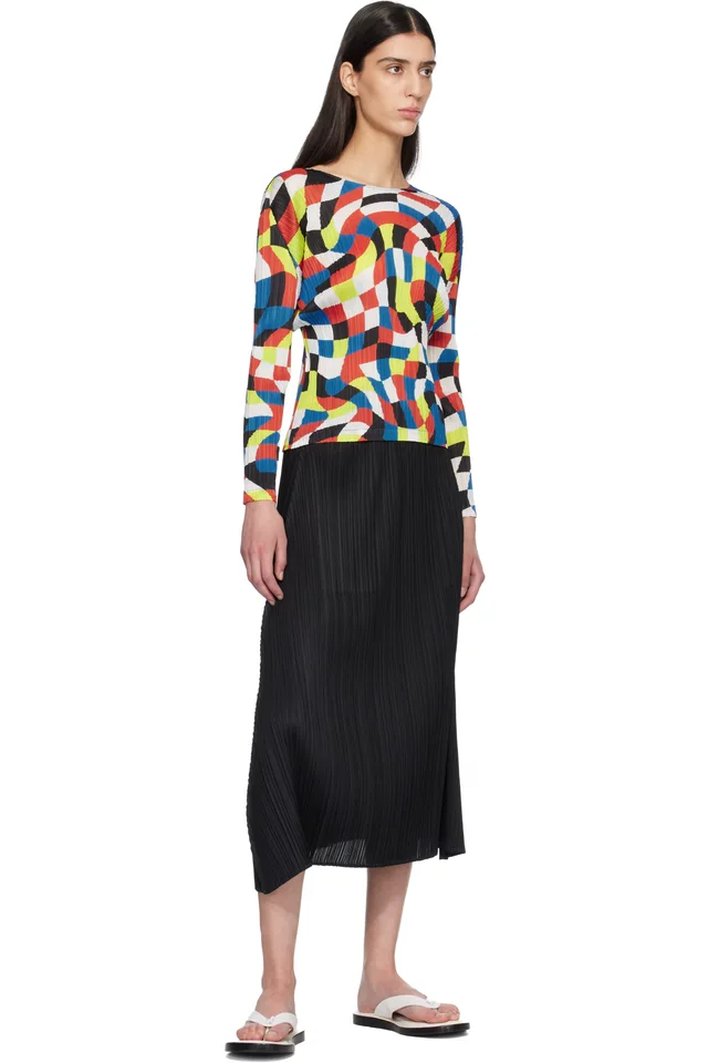 PLEATS PLEASE ISSEY MIYAKE Multicolor Dancing Square Top, photo 4 of 4 from SSENSE