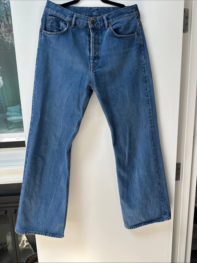 Acne Studios Unisex Bootcut Jeans in blue Denim from Poshmark