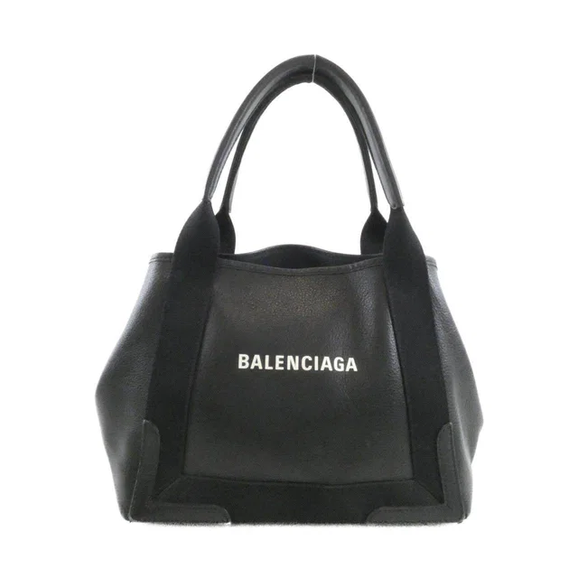 Balenciaga Navy Cabas Calf Tote Bag in Navy Leather from LuxUness