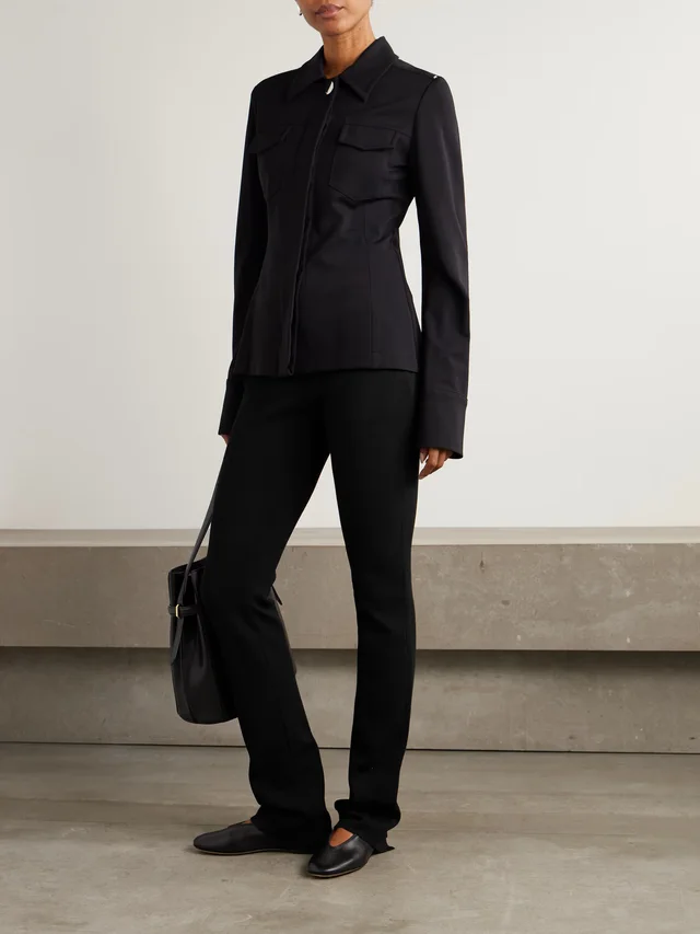 SPORTMAX Earry knitted straight-leg pants in Black, photo 2 of 2 from NET-A-PORTER (Canada)