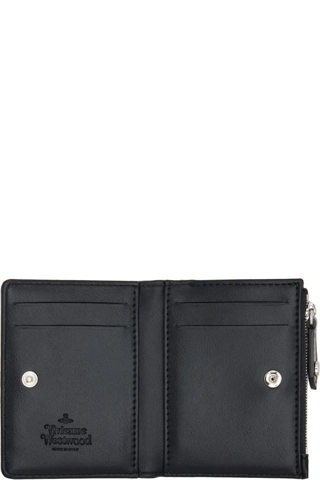 Vivienne Westwood Black Slim Flap Card Holder, photo 3 of 3 from SSENSE