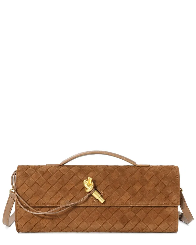 Tiffany & Fred Paris Woven Suede & Leather Shoulder Bag, image 1 of 1 from Rue La La
