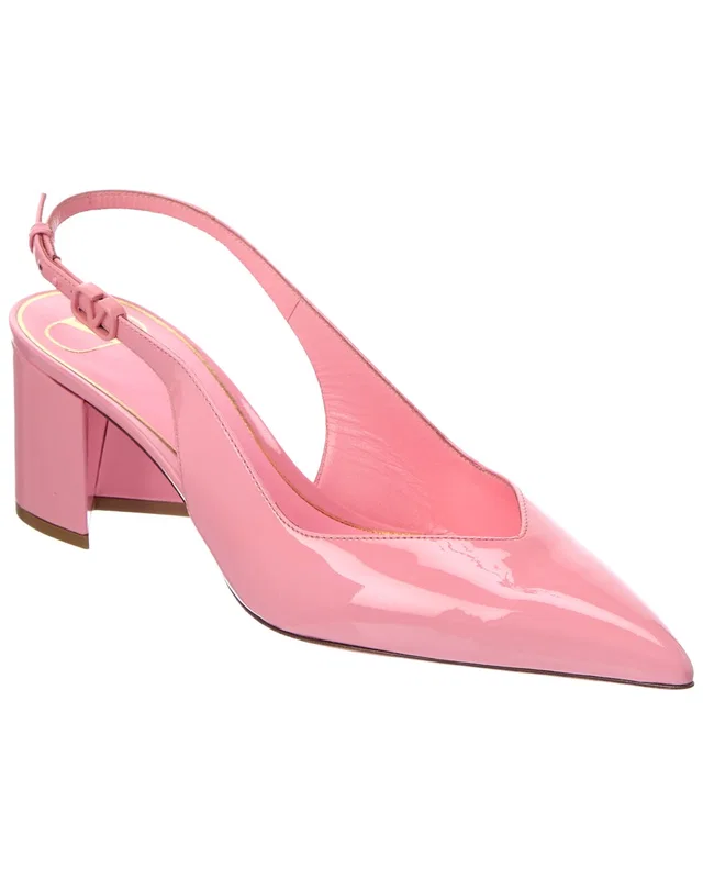 Valentino VLogo Signature 60 Patent Slingback Pump, image 1 of 1 from Gilt