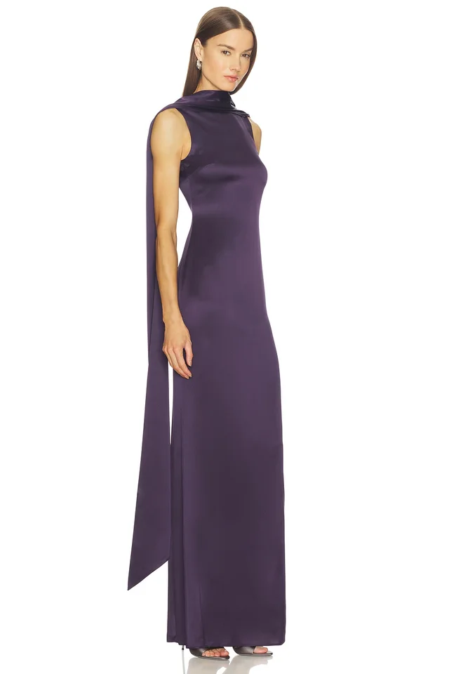 SRG Harley Dress in Dark Plum, photo 2 of 4 from REVOLVE (Canada)