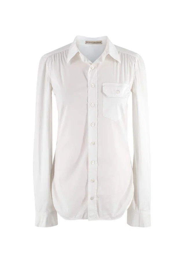 Balenciaga White Classic Shirt in White from HEWI