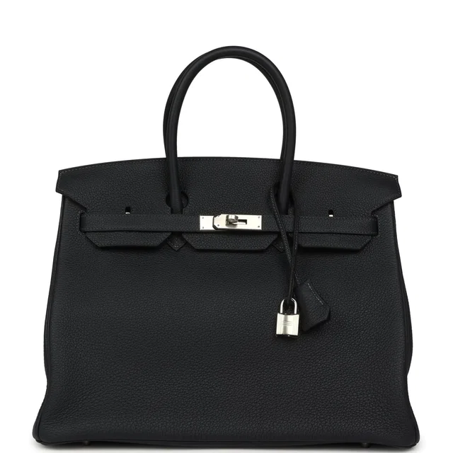 Hermès Birkin 35 Caban Togo Palladium Hardware in Togo leather from Madison Avenue Couture