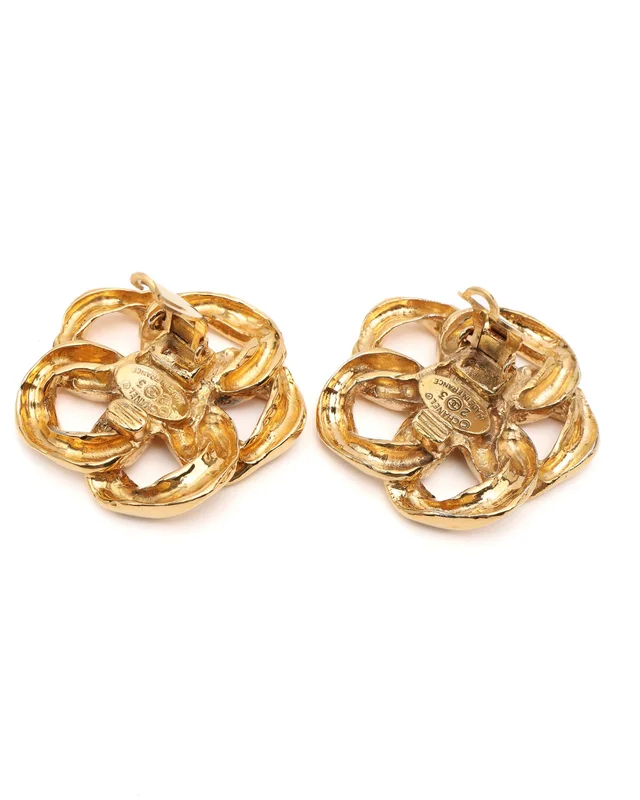 Chanel Coco Mark Clip-on Earrings from A Retro Tale, photo 4 of 4