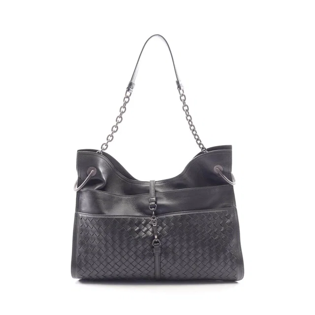 Bottega Veneta Intrecciato Leather Shoulder Bag in Woven leather from LuxUness